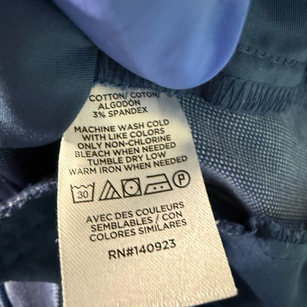 LOFT Riviera Slim Pants in Texture Blue size 6 - Picture 11 of 13